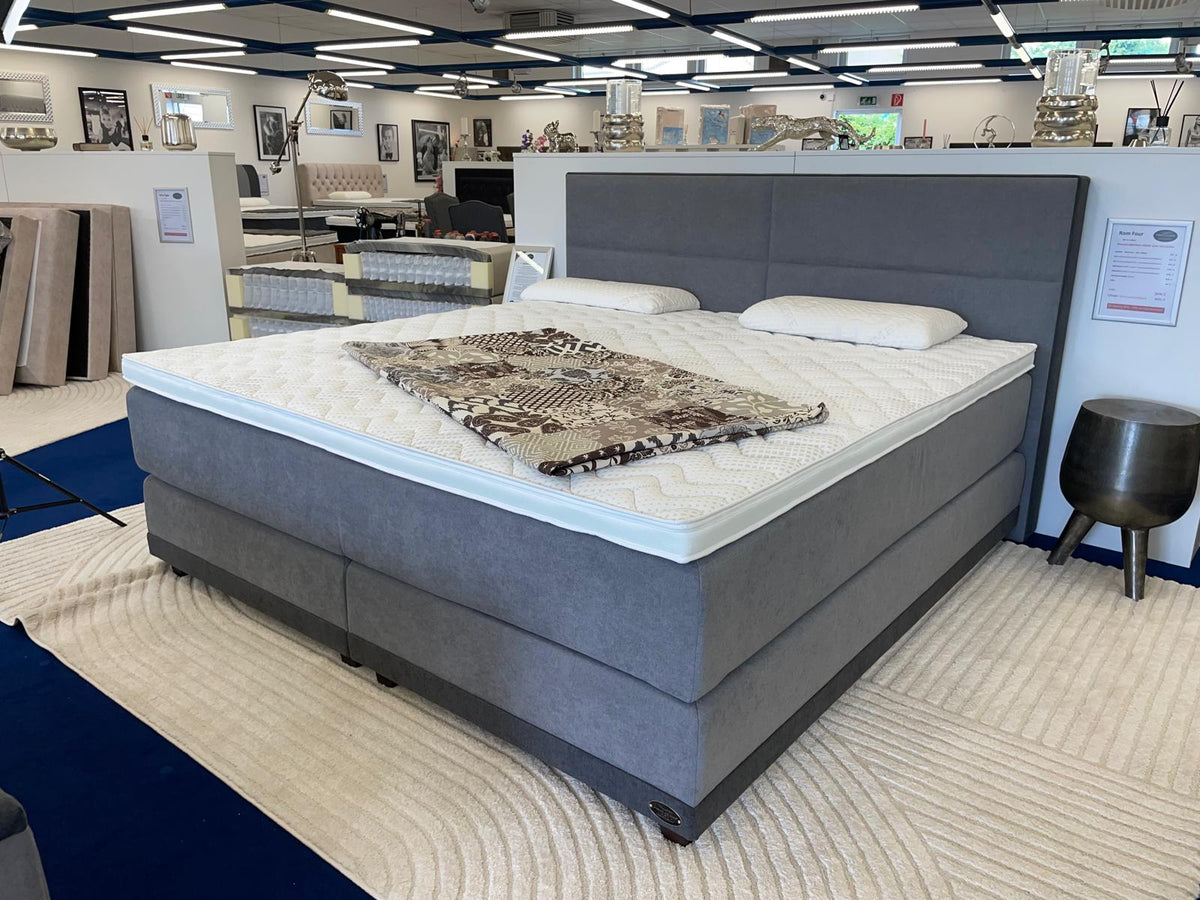 Rom Four Boxspringbett – graue Ausführung