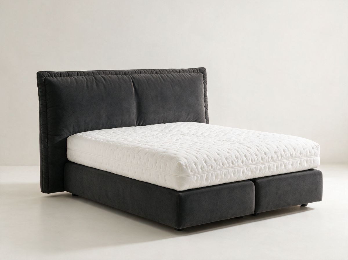Ron Lion Madrid Boxspringbett in Royal Graphite