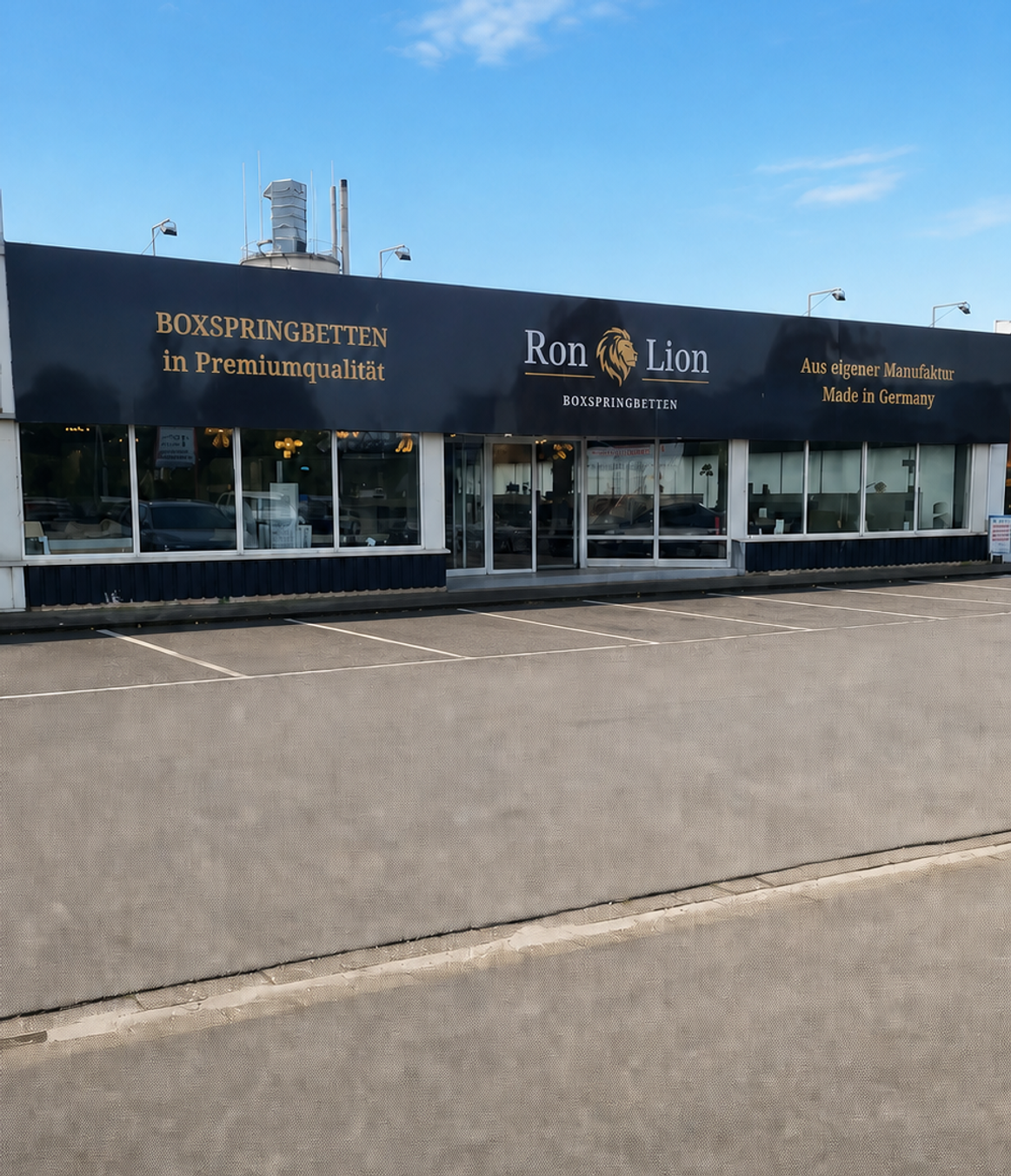 Handgefertigte Polsterarbeit an einem hochwertigen Ron Lion Boxspringbett