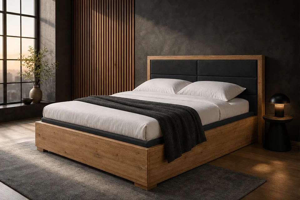 Ron Lion Boxspringbett Helsinki in Graphit