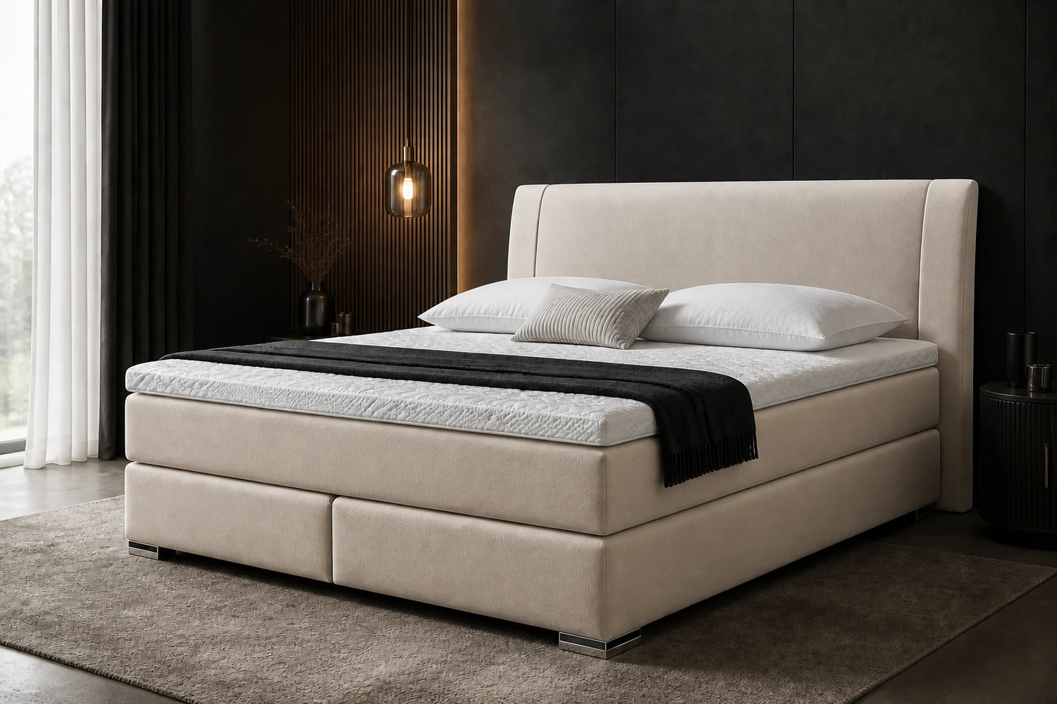 Ron Lion Boxspringbett Oxford I in Sand