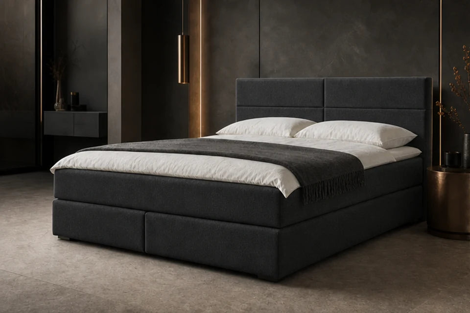Ron Lion Boxspringbett Rom Four in Graphit