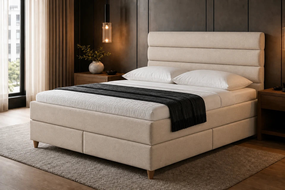 Ron Lion Boxspringbett Bergen in Sand