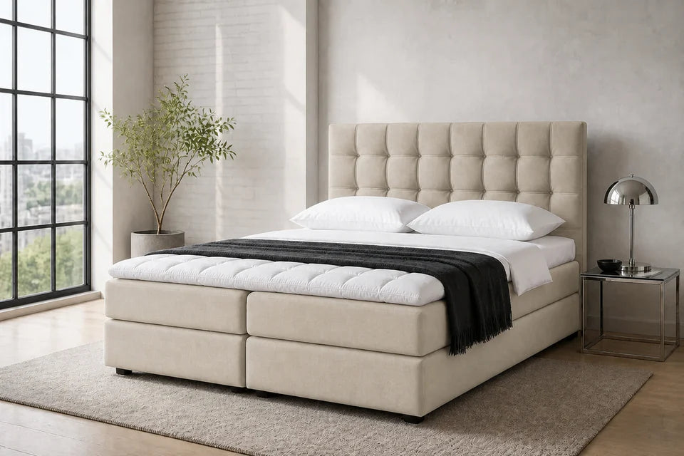 Ron Lion Boxspringbett Windsor in Pearl