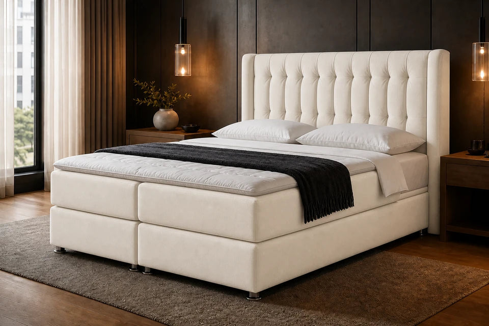 Ron Lion Boxspringbett Imperial VIP in Pearl