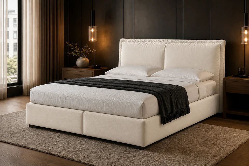 Ron Lion Boxspringbett Madrid in Pearl