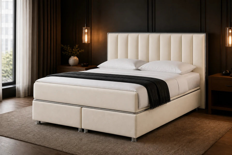 Ron Lion Boxspringbett Monte Carlo VIP in Pearl