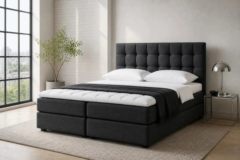 Ron Lion Boxspringbett Windsor in Royal Graphite
