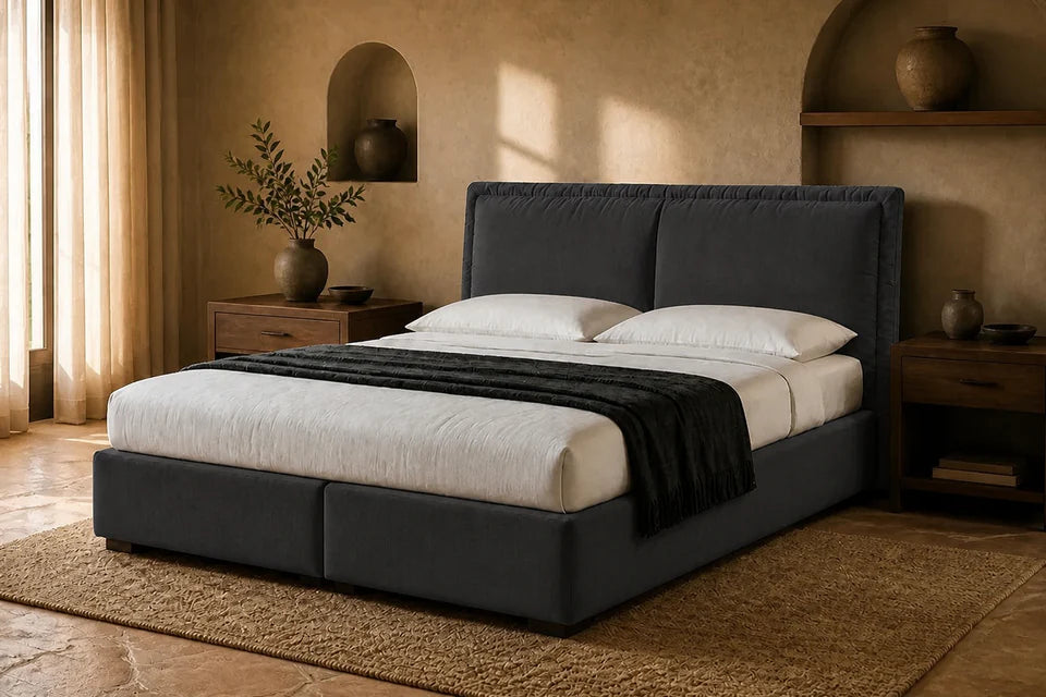 Ron Lion Boxspringbett Madrid in Royal Graphite