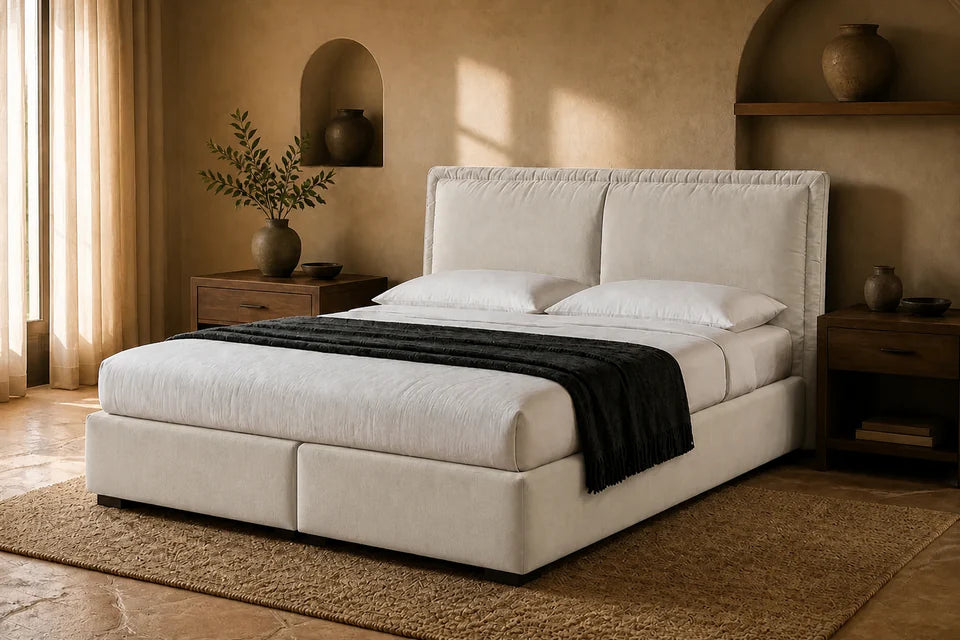Ron Lion Boxspringbett Madrid in Pearl