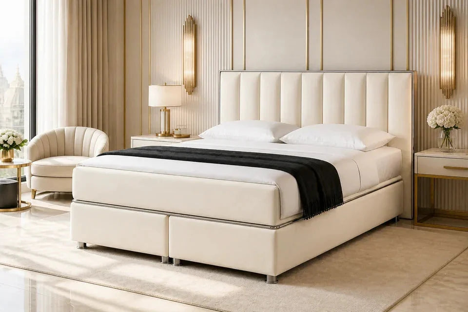 Ron Lion Boxspringbett Portofino in Pearl