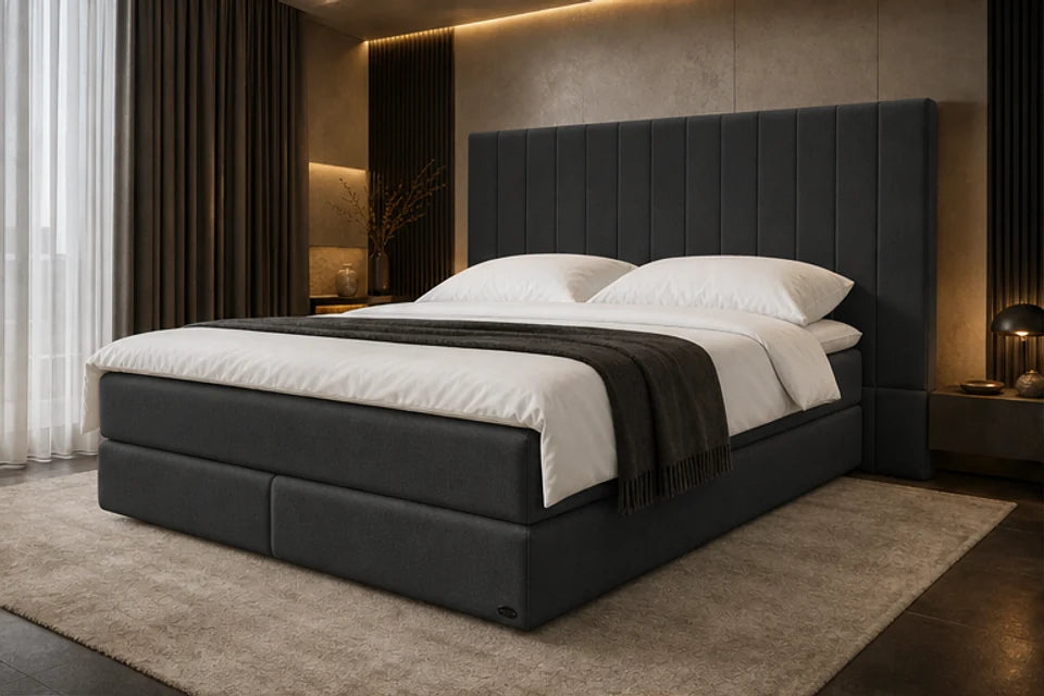 Ron Lion Boxspringbett Portofino in Royal Graphite