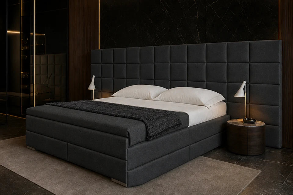 Ron Lion Boxspringbett King in Royal Graphite
