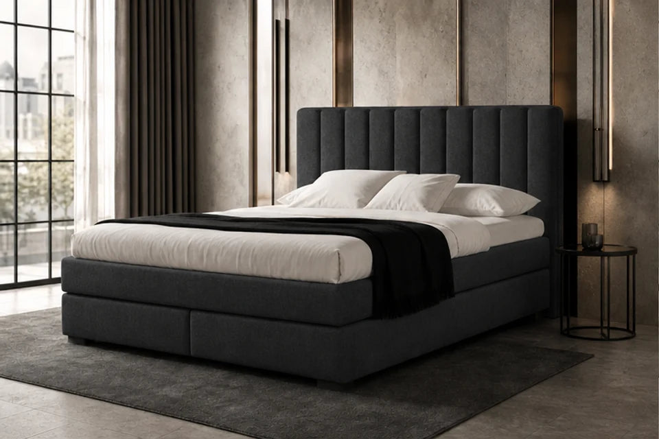 Ron Lion Boxspringbett Portofino in Graphit