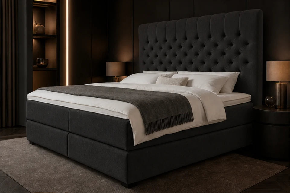 Ron Lion Boxspringbett Savoy VIP in Graphit