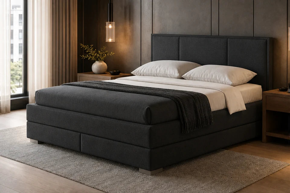 Ron Lion Boxspringbett Vincent in Graphit