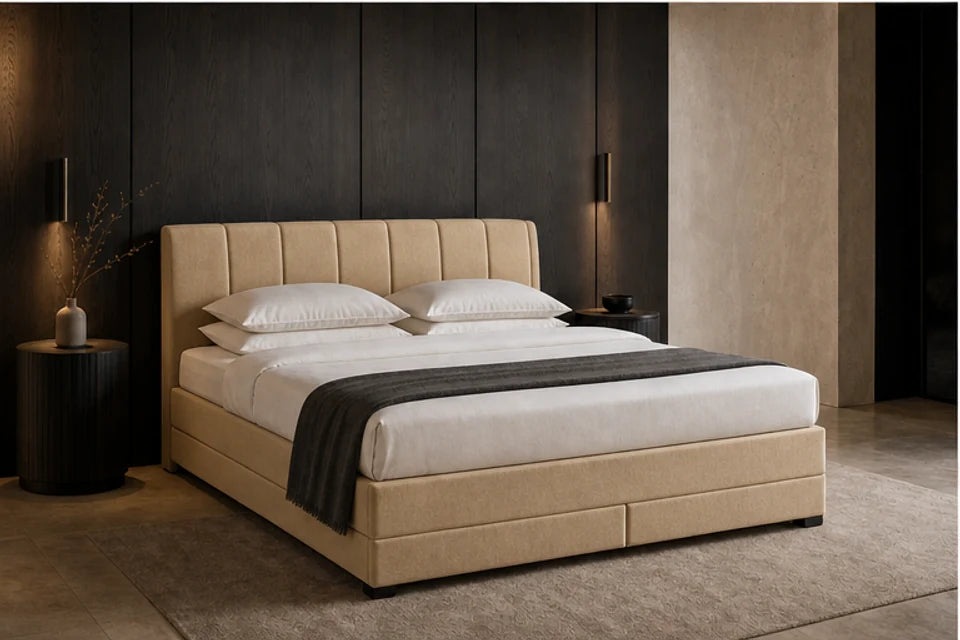 Ron Lion Boxspringbett Oxford II in Sand
