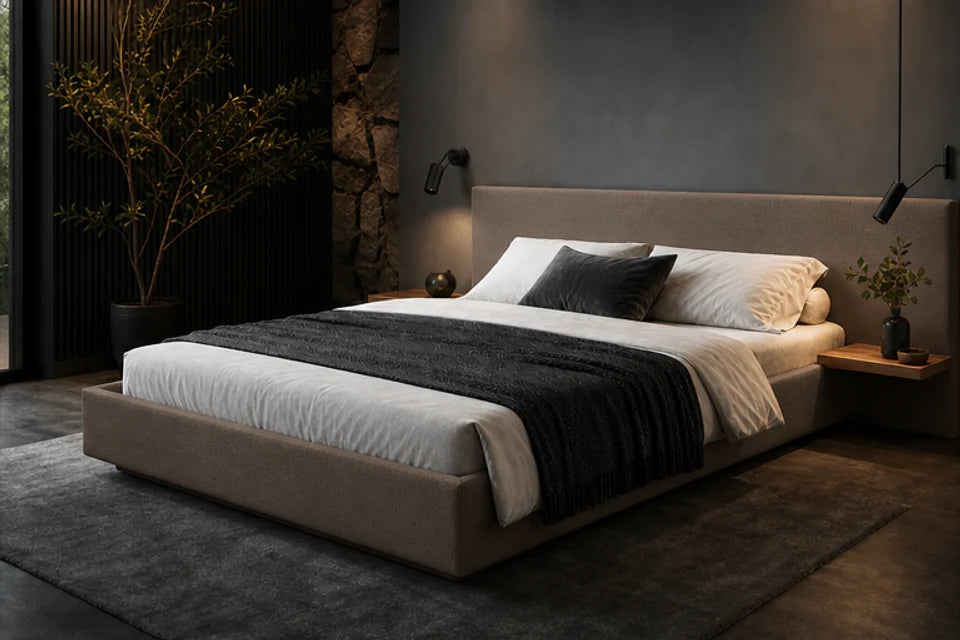 Ron Lion Boxspringbett Stockholm in Greige
