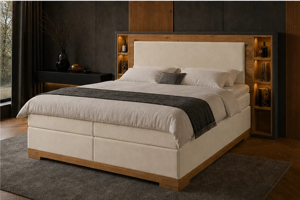 Ron Lion Boxspringbett Oslo in Pearl