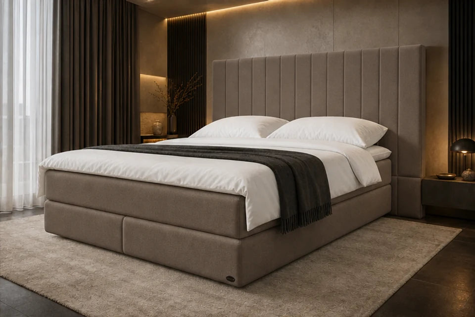 Ron Lion Boxspringbett Portofino VIP in Greige