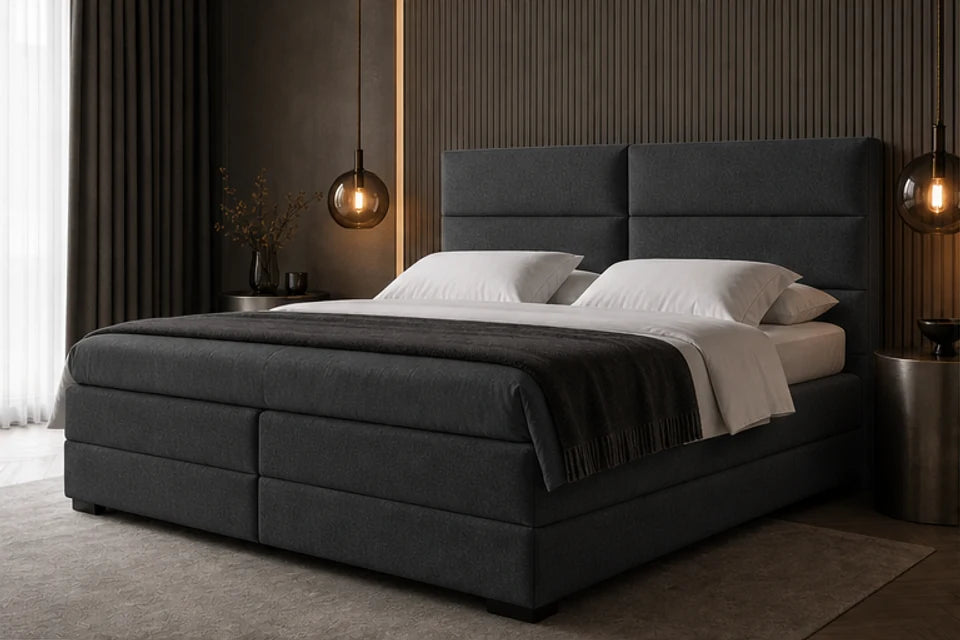 Ron Lion Boxspringbett Rom VI in Graphit